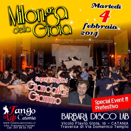 TANGO A CATANIA MILONGA DEL 4 febbraio 2014 TANGO A CATANIA MILONGA DEL 4 febbraio 2014
