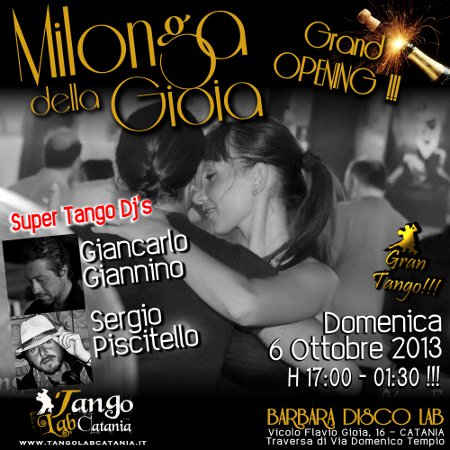 tango a catania milonga della gioia 6 ottobre 2013